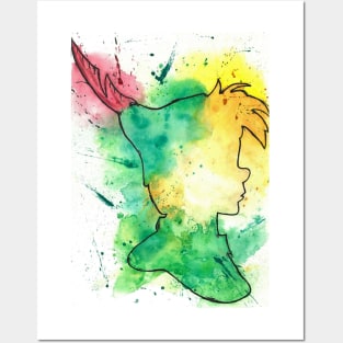 Peter Pan Splatter Art Posters and Art